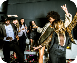 Friends Having Party In A Nightclub